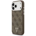 Etui Guess 4G Triangle Logo do iPhone 18 Pro Max / 17 Pro Max do MagSafe, brązowe