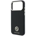 Etui Guess Grained Round Strass Logo do iPhone 18 Pro Max / 17 Pro Max do MagSafe, czarne