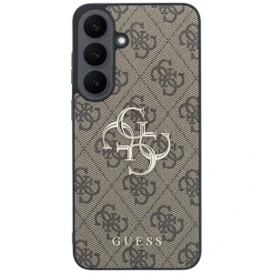 Etui Guess Leather 4G Metal Logo do Galaxy S26 FE, brązowe