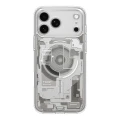 Etui Spigen Ultra Hybrid Mag do MagSafe do iPhone 18 Pro Max, przezroczysto-beżowe (Zero One) (10/14)