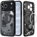 Etui Spigen Ultra Hybrid Mag do MagSafe do iPhone 18 Pro Max, przydymione-szare (Zero One) (9/14)