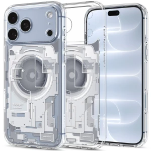 Etui Spigen Ultra Hybrid Mag do MagSafe do iPhone 18 Pro Max, przezroczysto-białe (Zero One)