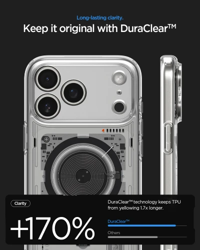 Etui Spigen Ultra Hybrid Mag do MagSafe do iPhone 18 Pro Max, przezroczysto-wzorzyste (Neo One) (5/14)