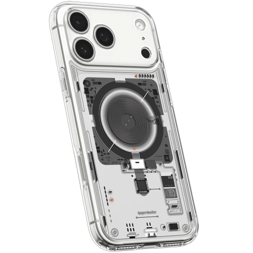 Etui Spigen Ultra Hybrid Mag do MagSafe do iPhone 18 Pro Max, przezroczysto-wzorzyste (Neo One) (6/14)
