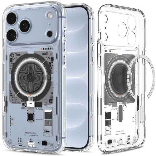 Etui Spigen Ultra Hybrid Mag do MagSafe do iPhone 18 Pro Max, przezroczysto-wzorzyste (Neo One) (9/14)