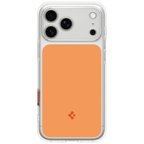 Etui Spigen Ultra Hybrid T Mag (CC) do MagSafe do iPhone 18 Pro Max, przezroczysto-pomarańczowe (10/15)