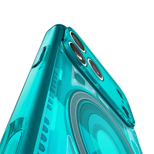 Etui Spigen Ultra Hybrid Mag do MagSafe do iPhone 18 Pro Max / 17 Pro Max, turkusowe (7/16)