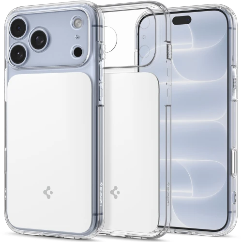 Etui Spigen Ultra Hybrid T Mag (CC) do MagSafe do iPhone 18 Pro Max, przezroczysto-białe (1/15)