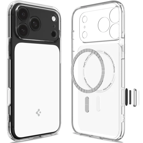 Etui Spigen Ultra Hybrid T Mag (CC) do MagSafe do iPhone 18 Pro Max, przezroczysto-białe (9/15)