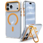Etui Spigen Ultra Hybrid Optik S Mag do MagSafe do iPhone 18 Pro / 17 Pro, przezroczysto-pomarańczowe