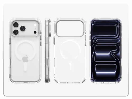 Etui Spigen Ultra Hybrid Optik S Mag do MagSafe do iPhone 18 Pro / 17 Pro, przezroczysto-srebrne (6/12)