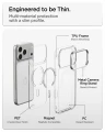 Etui Spigen Ultra Hybrid Optik S Mag do MagSafe do iPhone 18 Pro / 17 Pro, przezroczysto-srebrne (9/12)