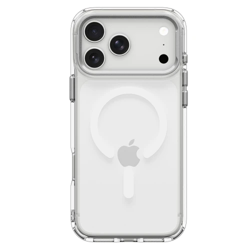 Etui Spigen Ultra Hybrid Optik S Mag do MagSafe do iPhone 18 Pro / 17 Pro, przezroczysto-srebrne (10/12)