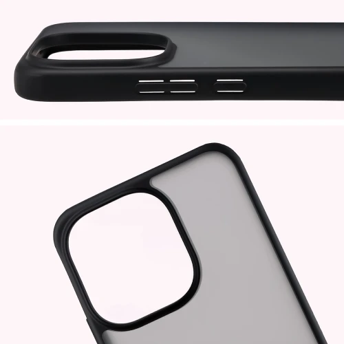 Etui Bizon Case Angelo do Xiaomi Redmi Note 17 Pro 5G, przydymione z czarną ramką (3/6)