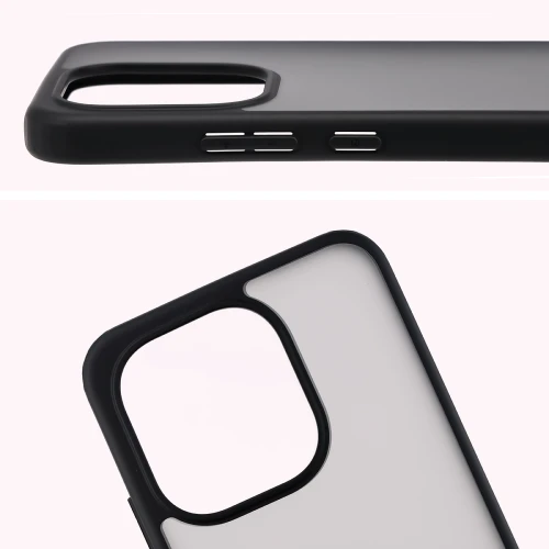 Etui Bizon Case Angelo do Xiaomi Redmi Note 17 5G, przydymione z czarną ramką (3/6)