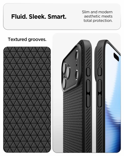 Etui Spigen Liquid Air do iPhone 18 Pro, czarne (3/14)