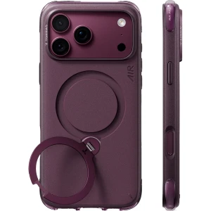 Etui z obrotową podstawką 180° Ostand Q3 Air Essential do MagSafe do iPhone 18 Pro Max / 17 Pro Max, fioletowe