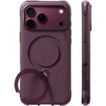 Etui z obrotową podstawką 180° Ostand Q3 Air Essential do MagSafe do iPhone 18 Pro / 17 Pro, burgundowe