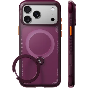 Etui z obrotową podstawką 360° Torras Ostand Q3 Air do MagSafe do iPhone 18 Pro Max / 17 Pro Max, fioletowe