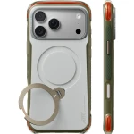 Etui z obrotową podstawką 360° Torras Ostand Q3 Air Pro do MagSafe do iPhone 18 Pro / 17 Pro, szaro-zielone
