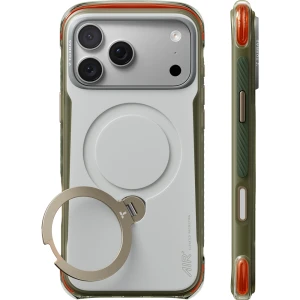 Etui z obrotową podstawką 360° Torras Ostand Q3 Air Pro do MagSafe do iPhone 18 Pro Max / 17 Pro Max, szaro-zielone