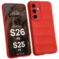Pancerne etui + szkło hartowane Bizon Tur Pack do Galaxy S26 FE / S25 FE, czerwone (3/10)