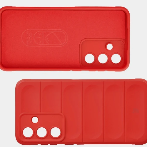 Pancerne etui + szkło hartowane Bizon Tur Pack do Galaxy S26 FE / S25 FE, czerwone (7/10)