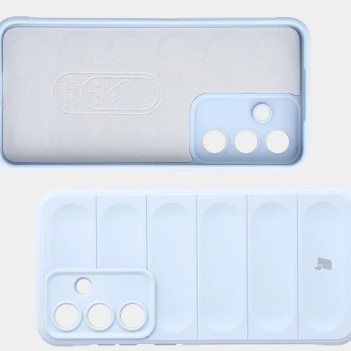 Pancerne etui + szkło hartowane Bizon Tur Pack do Galaxy S26 FE / S25 FE, jasnoniebieskie (7/10)