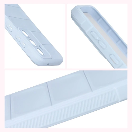 Pancerne etui + szkło hartowane Bizon Tur Pack do Galaxy S26 FE / S25 FE, jasnoniebieskie (8/10)