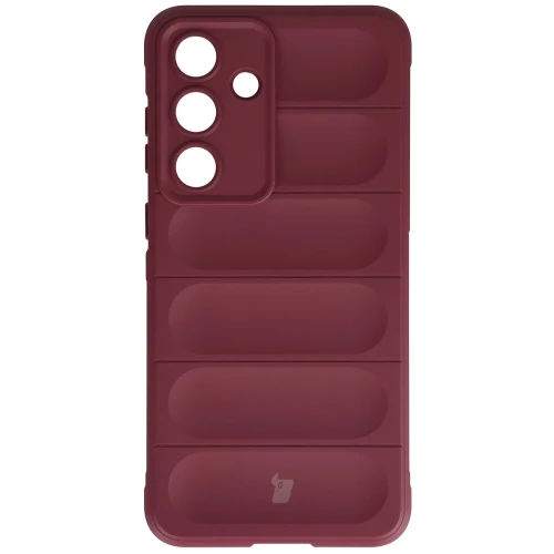 Pancerne etui + szkło hartowane Bizon Tur Pack do Galaxy S26 FE / S25 FE, burgundowe (2/10)