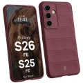 Pancerne etui + szkło hartowane Bizon Tur Pack do Galaxy S26 FE / S25 FE, burgundowe (3/10)