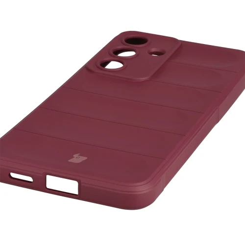 Pancerne etui + szkło hartowane Bizon Tur Pack do Galaxy S26 FE / S25 FE, burgundowe (4/10)