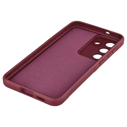 Pancerne etui + szkło hartowane Bizon Tur Pack do Galaxy S26 FE / S25 FE, burgundowe (5/10)
