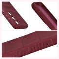 Pancerne etui + szkło hartowane Bizon Tur Pack do Galaxy S26 FE / S25 FE, burgundowe (8/10)