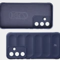 Pancerne etui + szkło hartowane Bizon Tur Pack do Galaxy S26 FE / S25 FE, granatowe (7/10)