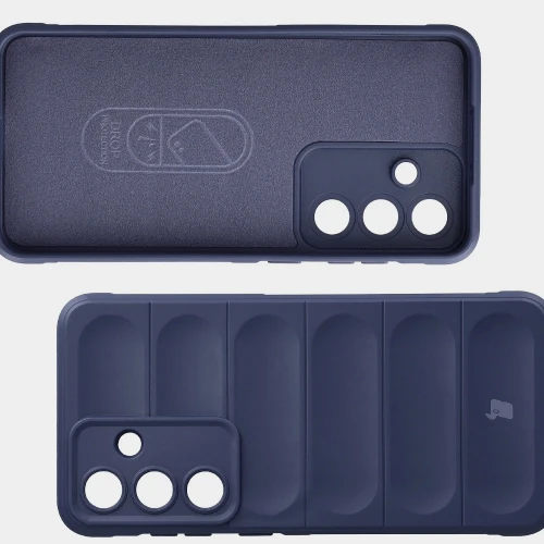 Pancerne etui + szkło hartowane Bizon Tur Pack do Galaxy S26 FE / S25 FE, granatowe (7/10)