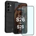 Pancerne etui + szkło hartowane Bizon Tur Pack do Galaxy S26 FE / S25 FE, czarne (1/10)