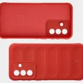 Pancerne etui + szkło hartowane Bizon Tur Pack do Galaxy A57 5G, czerwone (7/10)