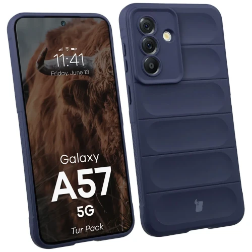Pancerne etui + szkło hartowane Bizon Tur Pack do Galaxy A57 5G, granatowe (3/10)