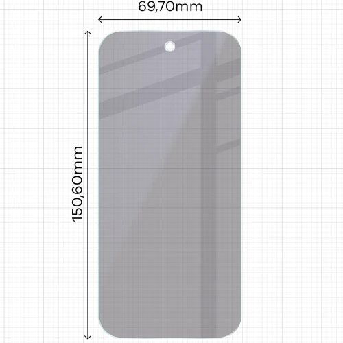2x Prywatyzujące szklo hybrydowe z eko aplikatorem Bizon Eplikator Hybrid Shadow do Google Pixel 10a (2/5)