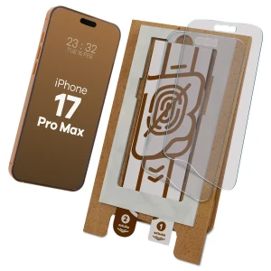 2x Folia matowa z eko aplikatorem Bizon Eplikator Film Matte do iPhone 17 Pro Max