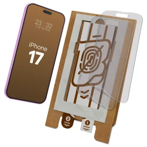 2x Folia matowa z eko aplikatorem Bizon Eplikator Film Matte do iPhone 17