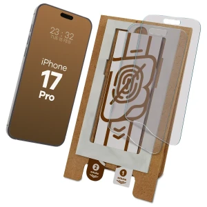 2x Folia matowa z eko aplikatorem Bizon Eplikator Film Matte do iPhone 17 Pro