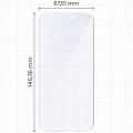 2x Szkło hybrydowe z eko aplikatorem Bizon Eplikator Hybrid Mule do iPhone 16 Pro (2/5)