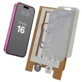 2x Prywatyzujące szklo hybrydowe z eko aplikatorem Bizon Eplikator Hybrid Shadow do iPhone 16 (1/5)