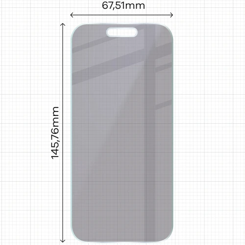 2x Prywatyzujące szklo hybrydowe z eko aplikatorem Bizon Eplikator Hybrid Shadow do iPhone 17 (2/5)