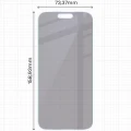 2x Prywatyzujące szklo hybrydowe z eko aplikatorem Bizon Eplikator Hybrid Shadow do iPhone 17 Pro Max (2/5)
