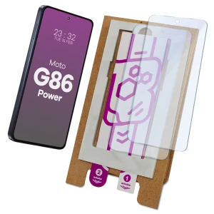 2x Szkło hybrydowe z eko aplikatorem Bizon Eplikator Hybrid Mule do Motorola Moto G86 Power 5G