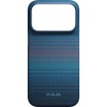 Etui aramidowe Pitaka Ultra-Slim Case do MagSafe, do iPhone 18 Pro / 17 Pro, niebieskie z kevlarem (5/14)