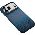 Etui aramidowe Pitaka Ultra-Slim Case do MagSafe, do iPhone 18 Pro / 17 Pro, niebieskie z kevlarem (9/14)